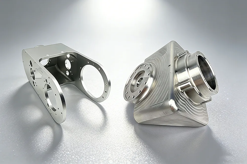 Alumiinilejeeringin CNC-käsittelyn ydinperiaate ja sovellus robottien kevyissä osissa.